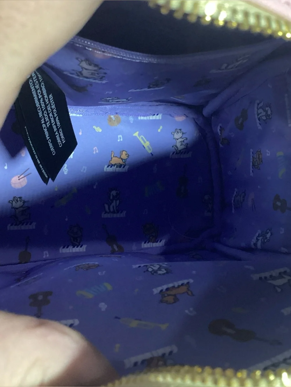 Loungefly Disney Aristocats Kittens On Piano Backpack EUC Box Lunch Exclusive
